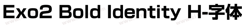 Exo2 Bold Identity H字体转换